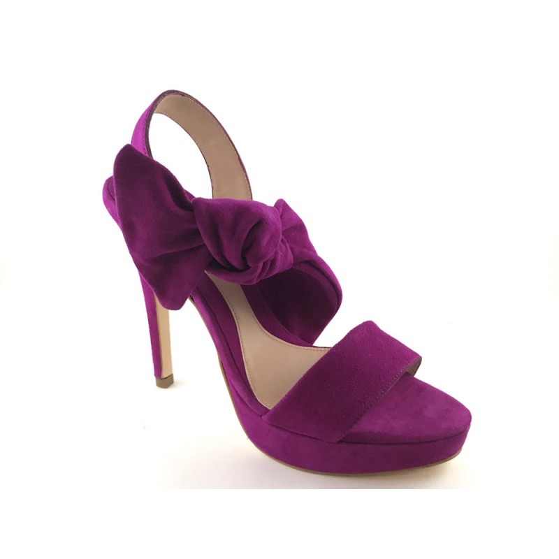 zapatos fiesta color berenjena